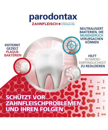 Parodontax Gums+ Sensitivity & Fresh Breath Toothpaste 75ml - Pack of 3 | Best for Gum Health & Freshness - International Shipping Available - Buy Online on GoSupps.com