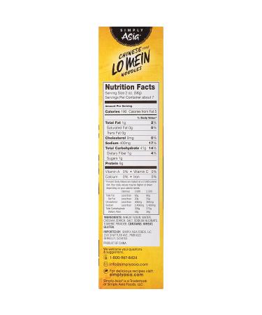 Simply Asia Chinese Style Lo Mein Noodles 14 oz - Pack of 6 - Buy Online on GoSupps.com