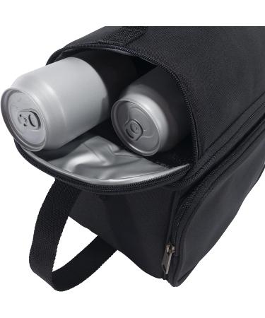 Carhartt Deluxe Dual Compartment Insulated Lunch Cooler Bag - Black Solid | Shop Now - Buy Online on GoSupps.com
