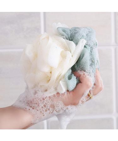 TCOTBE 4 Pack Loofah Bath Sponge - Lace Mesh Loofahs Multi Color Assortment - Buy Online on GoSupps.com