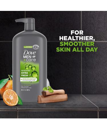Dove Men+Care Body and Face Wash - Refreshing Extra Fresh Body Wash for Men 30 oz | 24-Hour Nourishing Micromoisture Technology - Shop Internationally - Buy Online on GoSupps.com