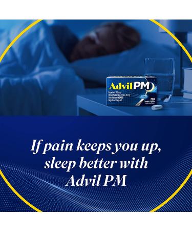 Advil PM Pain Reliever + Nighttime Sleep Aid - 100 Coated Caplets - Buy Online on GoSupps.com