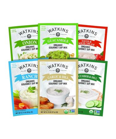 Watkins Organic Gourmet Ranch Dip Mix - 12 Packets of 0.71 oz | International Shipping Available - Buy Online on GoSupps.com