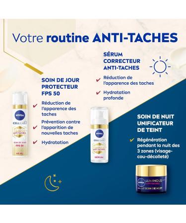 NIVEA SUN Luminous UV Face Fluid 630 SPF 50+ (1 x 40 ml) Anti-blemish facial sunscreen with a light non-greasy formula Daily protective anti-aging facial care - Buy Online on GoSupps.com