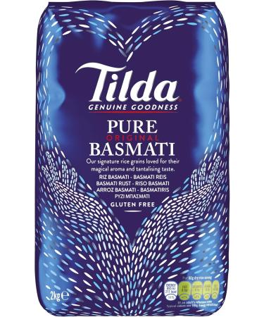 TILDA MHD Tilda Pure Original Basmati Rice 1 piece 1 x 2 kg premium basmati rice long grain rice vegan and naturally glutenfree - Buy Online on GoSupps.com