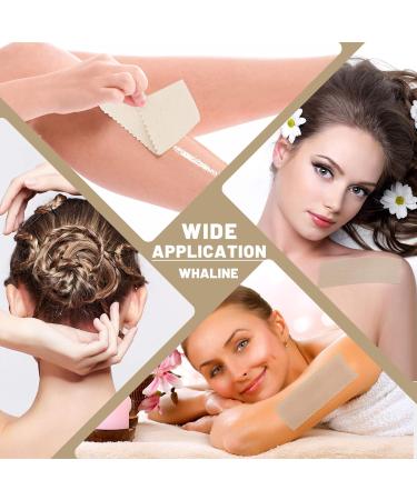 Whaline Natural Muslin Wax Strips - 100 Pre-Cut Cotton Strips for Body & Facial Hair Removal - Large Waxing Strips for Women & Men - Arms, Legs - 2.8 x 7.9 Inch - Buy Online on GoSupps.com