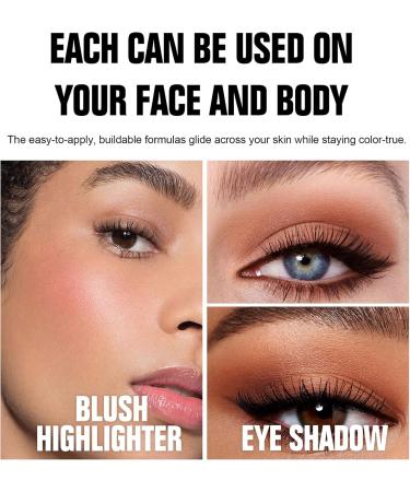 3-in-1 Contour and Highlight Palette - Full Face Palette with Baked Bronzer Blush and Highlighter For All Skin Types Easy to Apply and Blend (01# 8.5 g) 01# 8.5 g (Pack of 1) - Buy Online on GoSupps.com