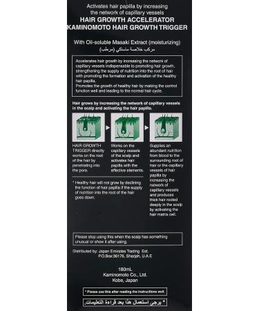 KAMINOMOTO Hair Regrowth Treatment- Hair Growth TRIGGER 180ml - Buy Online on GoSupps.com