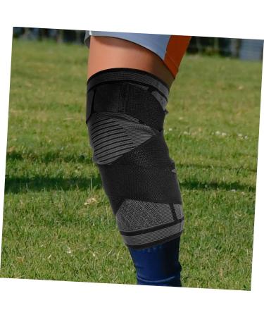 Optimized Meta Title: "Happyyami Lace-up Nylon Knee Pads - Comfortable Running Knee Protector & Support for Outdoor Activities | Portable Knee Brace - Perfect Fit 28x16 CM - Buy Now - Buy Online on GoSupps.com