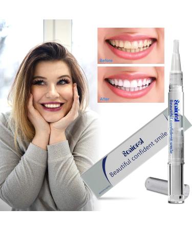 Teeth Whitening Pen 2 Pack - 3% Hydrogen Peroxide Gel, 20+ Uses, Effective & Painless, No Sensitivity, Travel-Friendly, Easy to Use for Beautiful White Smile - Buy Online on GoSupps.com