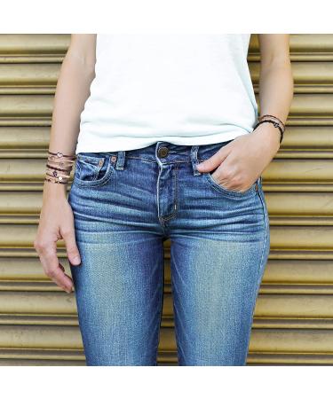 Hautoco 25PCS Boho Hair Tie Bracelets for Women - Soft, Stylish & No Damage Hair Elastics in 5 Cute Styles and 9 Colors for Thick, Thin, Long & Curly Hair - Multicolor - Buy Online on GoSupps.com