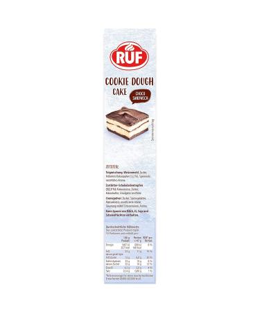 Ruf Cookie Dough Chocolate Sandwich - No-Bake Dessert with Fluffy Cream & Chocolate Glaze | 320g | Includes Cake Mold - Buy Online on GoSupps.com