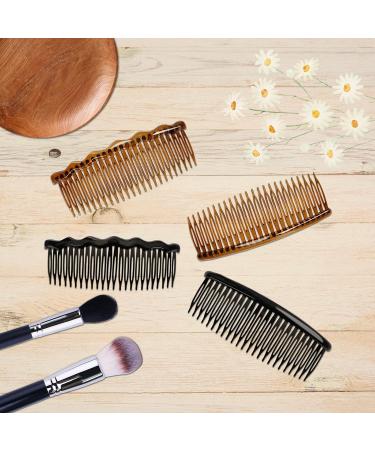 Hair Comb Slides French Side Hair Twist Comb Plain Hair Comb Slides Hair Slides for Fine Hair Women and Girls 4 Colors - Buy Online on GoSupps.com