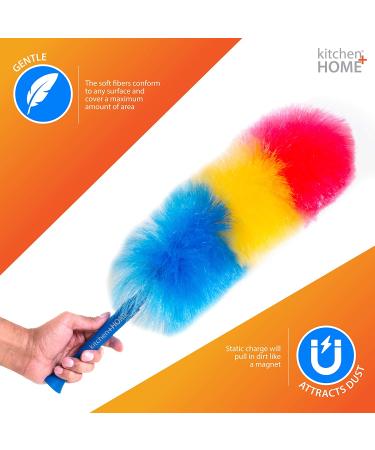 23 inch Rainbow Static Duster - Electrostatic Feather Duster for Effortless Dusting - Buy Online on GoSupps.com