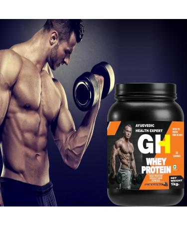GH WHEY PROTEIN Improved Strength Faster Recovery mass gainer protein (Rich Chocolate 1kg) - Buy Online on GoSupps.com