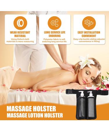 Buy Double Bag Massage Cream Lotion Holder Waist Belt - Black | Ideal for Massage Oils - International Shipping Available - Buy Online on GoSupps.com