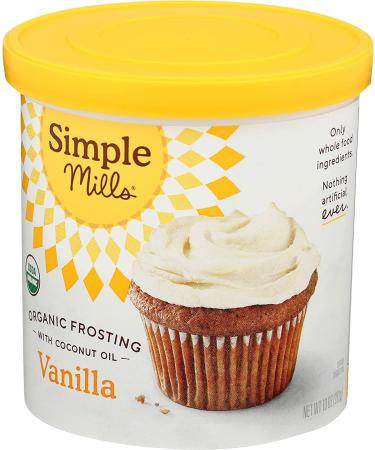 Simple Mills Organic Frosting  Vanilla - Gluten Free  Vegan  Made with Organic Coconut Oil  10 Ounce (Pack of 1) Vanilla 10 Ounce (Pack of 1) - Buy Online on GoSupps.com
