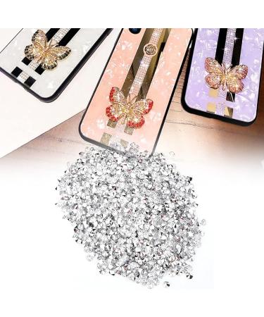 3Mm Manicure Decoration for Beauty Mobile Phone Pointed Plate Pointed Pen for Holder Filled With Plated Rhinestones Crafts Hobbies (white on silver) - Buy Online on GoSupps.com