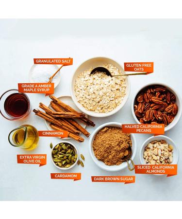 Ladera Granola | Almond Pecan Granola | Low Sugar | Gluten Free & Vegan | Granola Breakfast | Healthy Snack | 11 oz Almond Pecan 11 Ounce (Pack of 1) - Buy Online on GoSupps.com