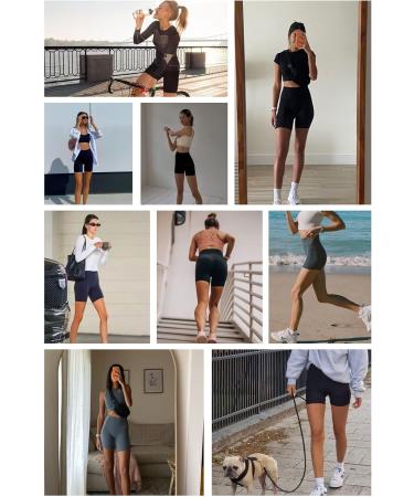Persit Women's Short Leggings | Opaque Cycling Shorts with Pockets - Black | International Shipping Available - Buy Online on GoSupps.com