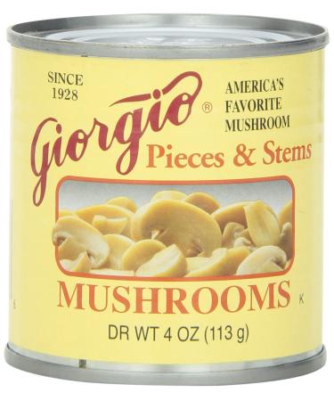Giorgio Mushrooms Pieces and Stem, 4 Ounce, 12 Count