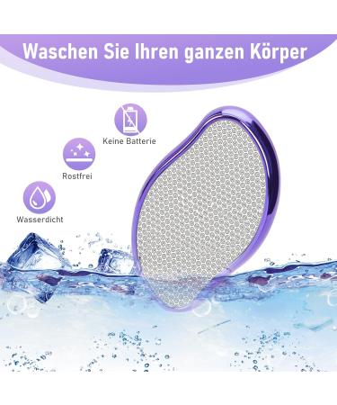 Nano Glass Corneal Remover - 2 in 1 Wet & Dry Corn Plane for Safe & Effective Foot Care - Violet - Buy Online on GoSupps.com