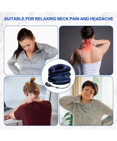 Baifulai Adjustable Neck Extension & Cervical Traction Device - Flocked PVC Neck Support Pillow for Stress Relief - Buy Online on GoSupps.com