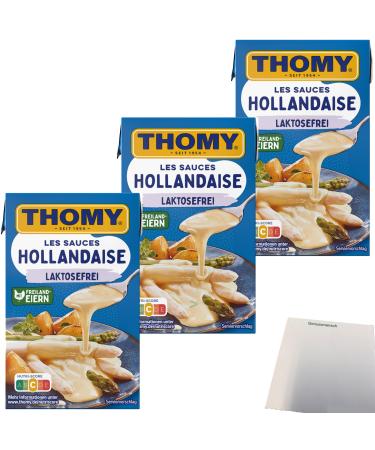 Thomy Les Sauce Hollandaise Lactose-free 3-pack (3x250ml pack) + usy Block