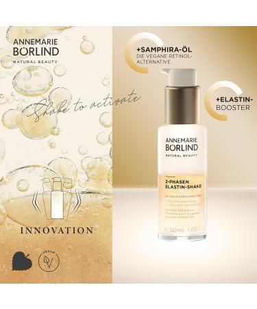  ANNEMARIE B RLIND ANNEMARIE B RLIND SHAKE ELASTINE SHAKE 2 phases (50 ml) + free system for absolutely smoothing eye cream Activates the skin's natural elastin production gives the skin a golden glow  - Buy Online on GoSupps.com