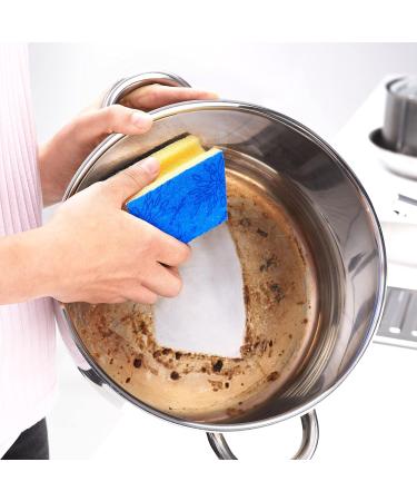 Vileda Glitzi Plus Scouring Pad - Antibacterial Kitchen Sponge Highly Absorbent Pack of 24 | International Shipping Available - Buy Online on GoSupps.com