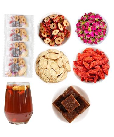 Huangqi Red Jujube Rose Tea Bags 150g Astragalus Root Dried jujube Double petal red rose Black Sugar Red goji berries Red Date Rose Combination Flower and Grass Tea