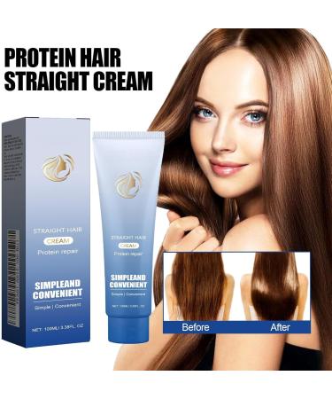  YUNFAX Protein Hair Straightening Cream - 100 ml Fast Smoothing Frizz Control & Glossy Silk Finish Styling Treatment for Curly/Frizzy/Wavy Hair Suitable for Women & All Hair Types Enhances Natural Beauty - Buy Online on GoSupps.com