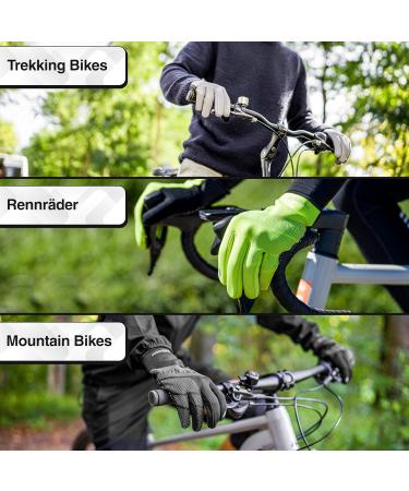 Valken Valley Waterproof Bicycle Gloves for Men & Women - Padded Winter & Transition Gloves with Touchscreen Function - Ideal for Cold Weather Riding - Buy Online on GoSupps.com