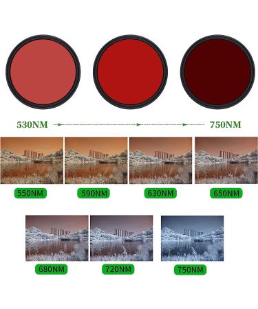 Fotga 67mm Six-in-One Adjustable Infrared IR Pass X-Ray Lens Filter 530nm-750nm - Buy Online on GoSupps.com
