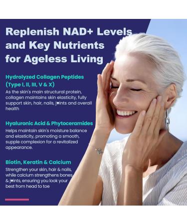 NEVISS Nicotinamide 500mg Gummies Niacinamide Supplement with Collagen Peptides (Flush Free Niacin) Vitamin B3 Niacinamide for Anti-Aging NAD+ Levels Longevity Focus & Brain Sugar Free 60Cts 60 Count (Pack of 1) - Buy Online on GoSupps.com