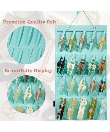 Hair Clip Organizer | Wall-Mount Hair Claw Stand Display Holder Claw Clip Holder Organizer Hanging Hair Clip Holder Hair Accessories Storage Organizer for Women Girls Shakven Blue - Buy Online on GoSupps.com