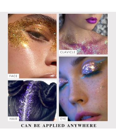 NewBang Pink Body Glitter Stick - Holographic Chunky Face Glitter Gel for Music Festivals and Raves - Sparkling Makeup for Women - Buy Online on GoSupps.com