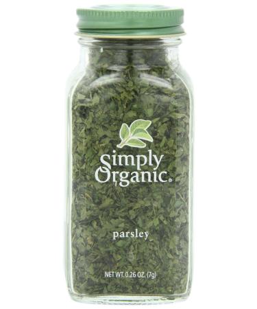 Simply Organic Parsley Flakes Cut & Sifted Certified Organic, 0.26 Ounce Container