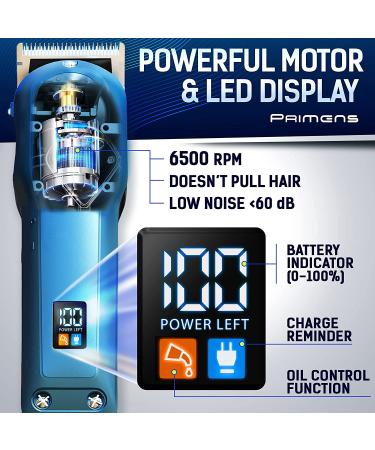 Professional Rechargeable Hair Clipper Kit for Men - Quiet Cordless Trimmer, Scissors & More | Best for Home Haircuts - Buy Online on GoSupps.com