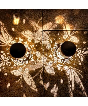 Hummingbird Solar Lantern Lights Outdoor Hanging Metal Decor Lanterns-Waterproof LED Decorative Light for Garden Patio Yard Lawn Backyard Front Porch as Gifts for Mom Grandma Women (Butterfly 2) - Buy Online on GoSupps.com