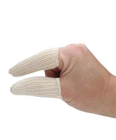 The Beadsmith 3" Finger Cots Toe Sleeve Thumb Protector Covers Fingertip Breathable Cotton Elastic Blend pack of 20 Fingertip Sleeves Use as a bandage for sports work and cleaning