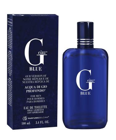 PB ParfumsBelcam G Eau Blue, Alternative Designer Fragrance, Eau de Toilette Spray, 3.4 Fl Oz