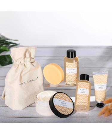 Spa Luxetique Women's Care Set 6 x Bath and Care Boxes Vanilla Gift Set Including Hand Cream Shower Gel Foaming Bath B - Buy Online on GoSupps.com