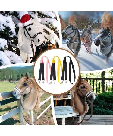 Binyi Hobby Horse Bridle & Halter Set | 3-Pair Reins 120 cm Rope | Accessory for Wooden Pony (3 Colors) - Buy Online on GoSupps.com