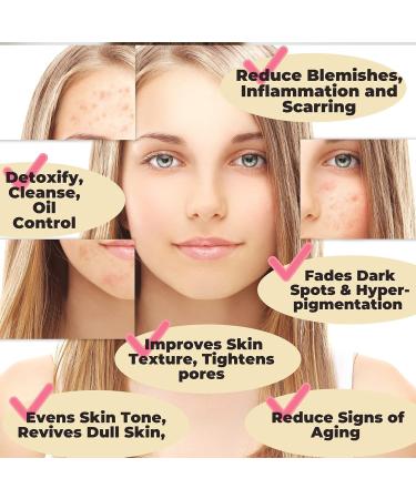 Turmeric & Vitamin C Face Mask - Skin Brightening Anti-Hyperpigmentation & Scar Fading with Bentonite Clay | Shop Now - Buy Online on GoSupps.com