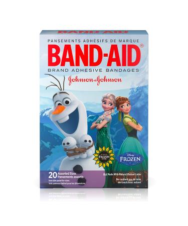 Band-Aid Brand Kids Adhesive Bandages for Minor Cuts & Scrapes  Disney Frozen  Assorted Sizes  20 ct 20 Count (Pack of 1) - Buy Online on GoSupps.com