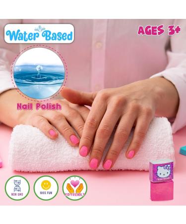 Townley Girl Hello Kitty Nail Polish Set – 18 Pc Glitter & Shimmer Collection for Girls Ages 3+ | Perfect for Parties & Makeovers - Buy Online on GoSupps.com