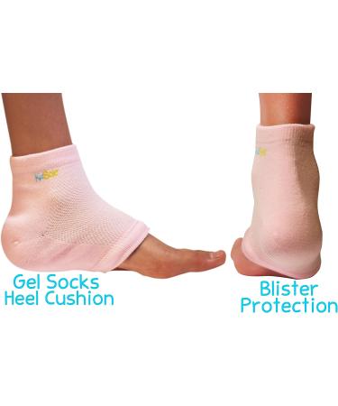 KidSole RX Gel Sports Sock for Kids | Heel Sensitivity & Plantar Fasciitis Relief | US Kid's Sizes 2-7 (Pink) - Buy Online on GoSupps.com