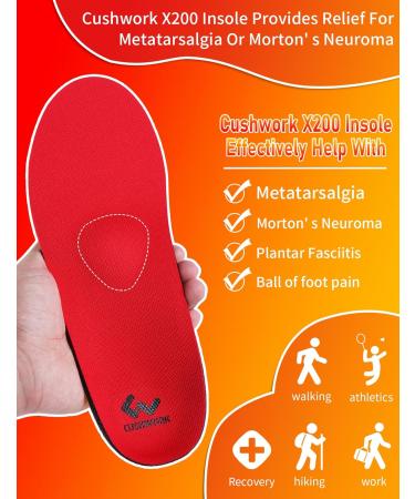 Metatarsalgia Insoles for Foot Pain Relief | Heavy Duty Arch Support & Orthotic Inserts for Men & Women - Morton s Neuroma & Ball of Foot Pain (E E 270mm - Buy Online on GoSupps.com