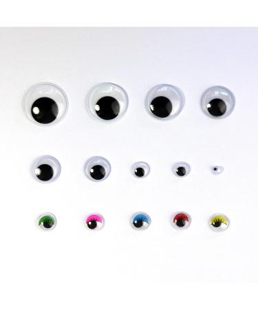 1221 Assorted Sizes Self Adhesive Wiggle Eyes for DIY Crafts - Classic Googly Eyes for Scrapbooking - Buy Online on GoSupps.com